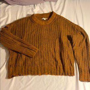 brown ish knit sweater NWOT